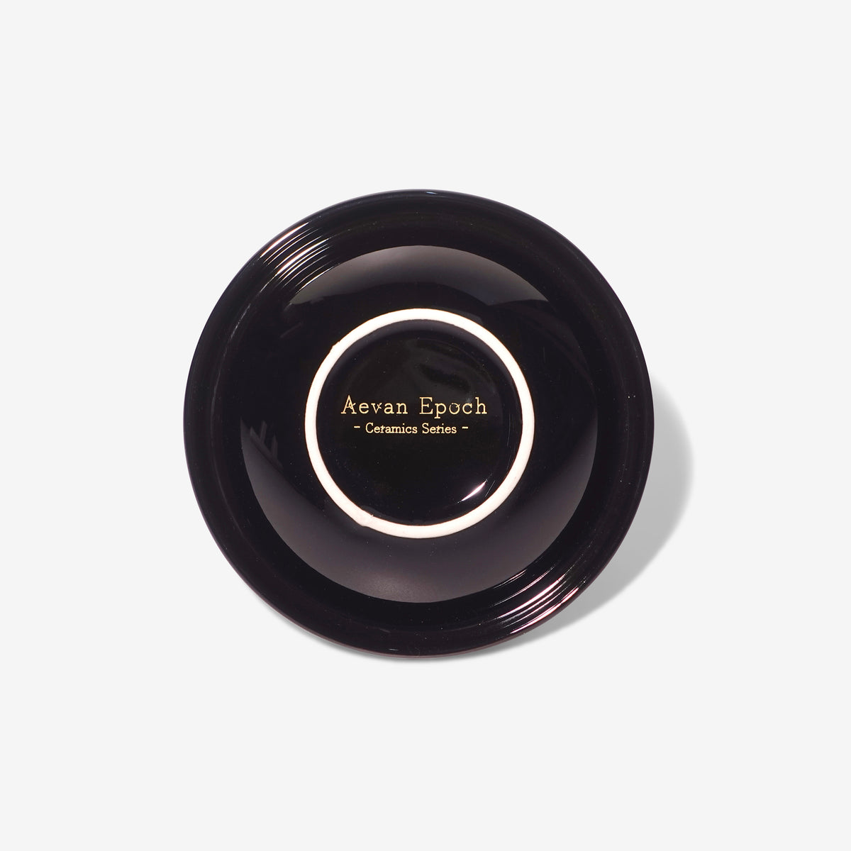 Aevan Epoch Black & Gold Macaroon Bowl (Glossy)