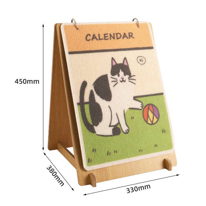 Cat Calendar Scratching Board
