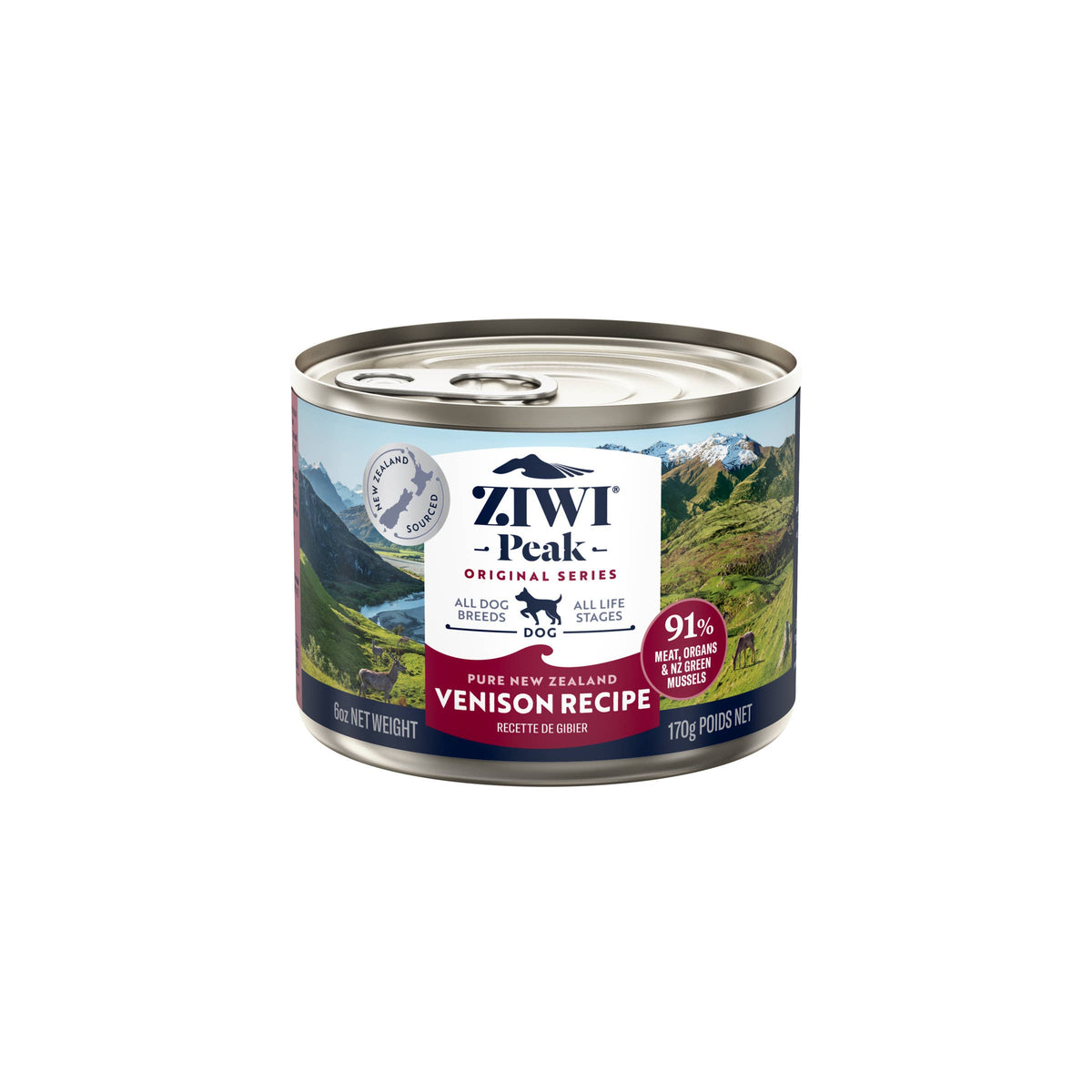 Ziwi Peak Dog Food Can – Venison 170g