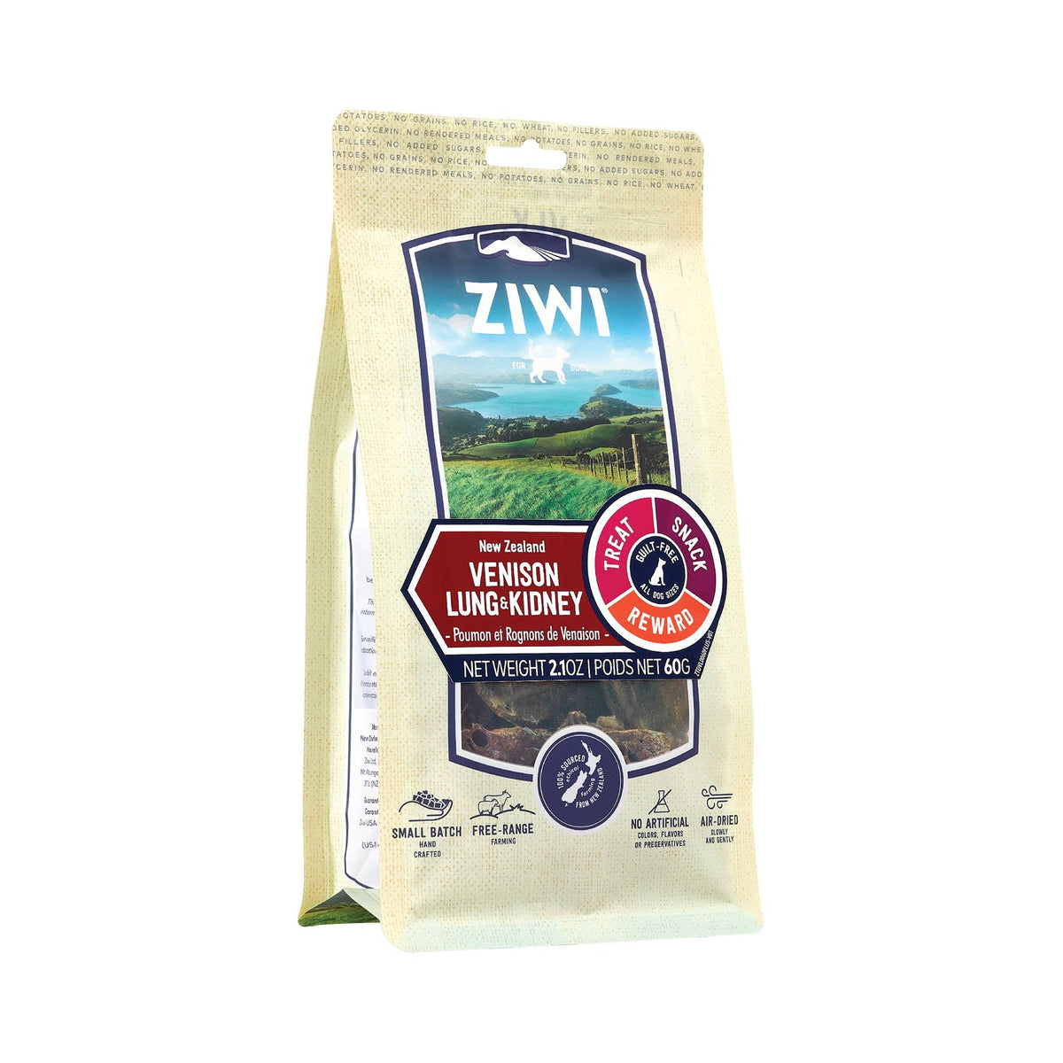 Ziwi Dog Treats – Venison Lung & Kidney Pouch