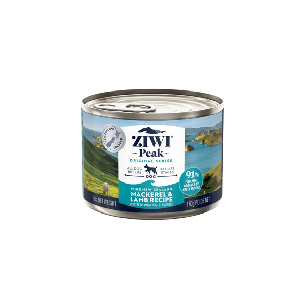 Ziwi Peak Dog Food Can – Mackerel & Lamb 170g