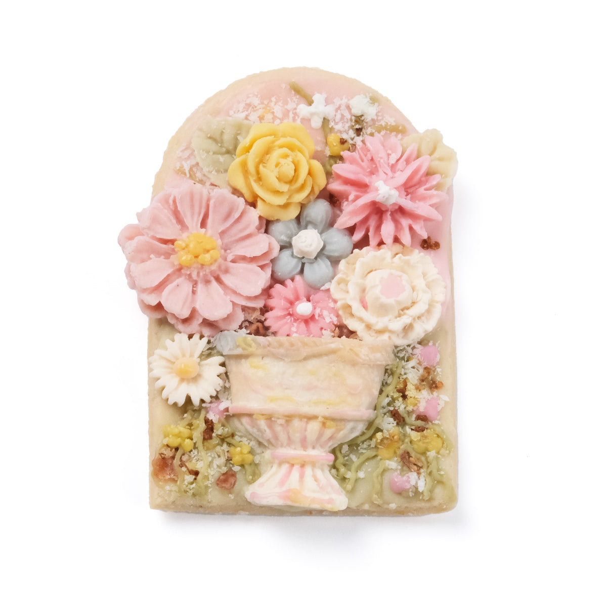 Giant Bouquet Glazed Dog Cookie