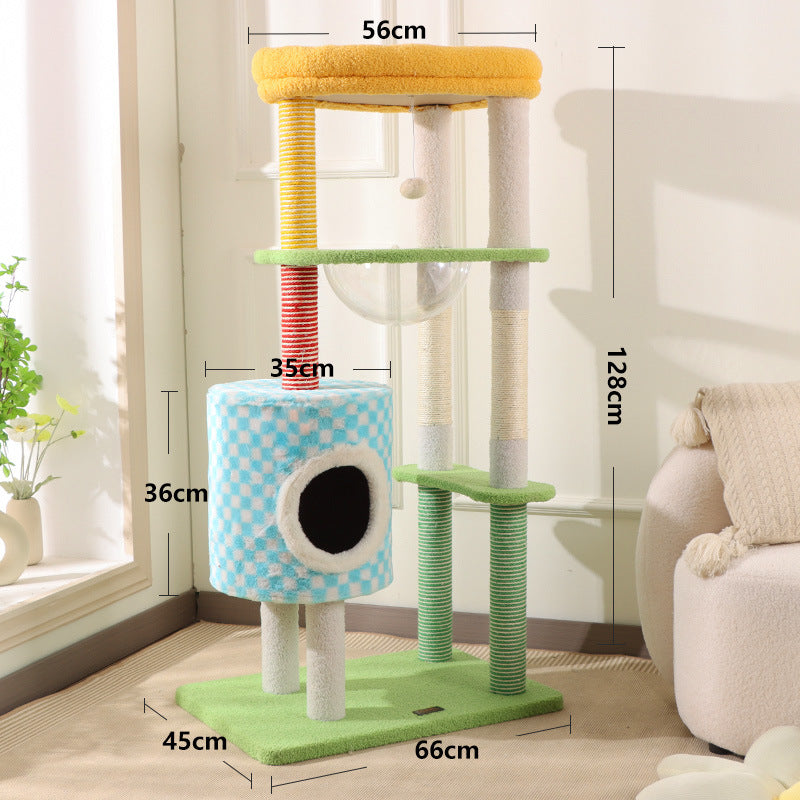 Multi-Level Cat Tree Tower with Sisal Scratching Posts