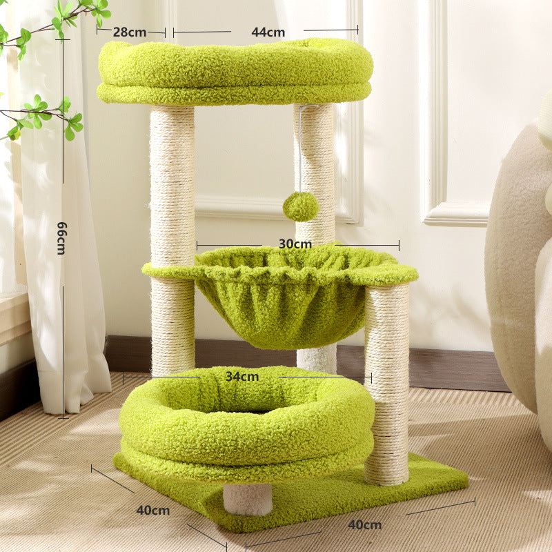Multi-Level Cat Tree Tower with Sisal Scratching Posts