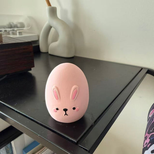 Large Pink Rabbit Oval Toy - MEGZOO